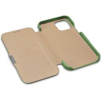 Coque en cuir véritable pour Apple iPhone 12 Pro Max 6,7 pouces - Vert