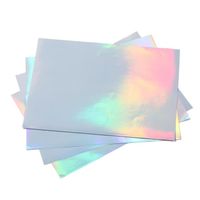 HURRISE Papier Autocollant Holographique Imprimable A4 Waterproof, 22 Feuilles, pour Imprimante Laser et Jet D'encre