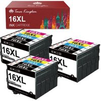 Cartouches d'encre compatibles Epson 16XL - TONER KINGDOM - Pack de 15 - Noir, Cyan, Magenta, Jaune