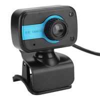 RUNING-Webcam Pour Ordinateurs Portables et de Bureau - Caméra PC - Avec Microphone Intégré - Rotation à 360 Degrés - Pour