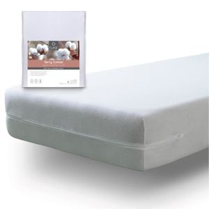 Anti Acarien Economique et Pratique My Lovely Bed 90x190/200 cm Tissu Coton Zip de Fermeture Housse complète pour Matelas Rénove Matelas
