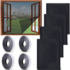 Bande Velcro Crochet Auto-Adhésive MEEYI Extra Fort – 2 Cm X 9 M, Noir – Fixation Moustiquaire, Rideaux, Climatiseur