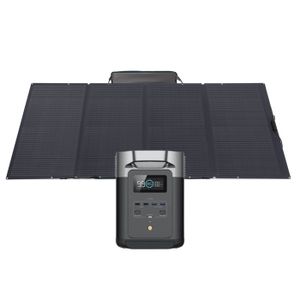 ECOFLOW Centrale Électrique Delta 2 Avec 2 Panneaux Solaires Rigides 100W - Portable Et Puissante