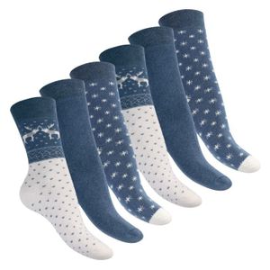 Lot De 4 Paires De Chaussettes D'Hiver Pour Femme - Motifs Chiens, Laine Douce, Taille Unique 35-40, Cadeau Marrant - 7