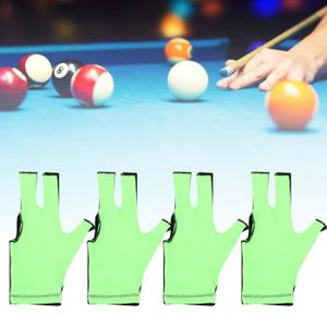 zhiwenCZW 1pc Billard Trois Doigts Gants Lycra Anti-d/érapant Snooker Gant Piscine Main Gauche