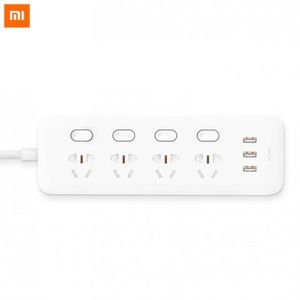 PRISE Haut Adaptateur UE - 4-3USB - Xiaomi Mijia – 6 prises de courant 3 USB sans fil, convertisseur, panneau de ra