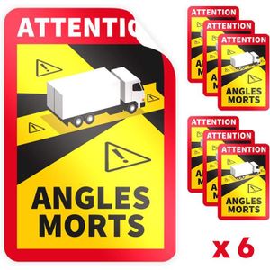 Stickers Angles Morts pour camion et bus - Réflex Étiquettes