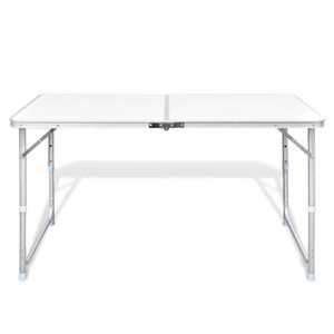 TABLE DE CAMPING BET Table pliable de camping Hauteur réglable Alum