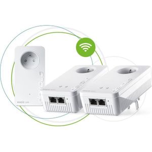COURANT PORTEUR - CPL DEVOLO Magic 2 WiFi next - Multiroom Kit  -3 adaptateurs CPL - 2400 Mbit/s