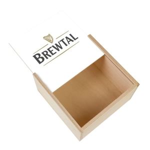 Boîte cadeau Boite Coffret en Bois - Brewtal Bière Brune Bar St