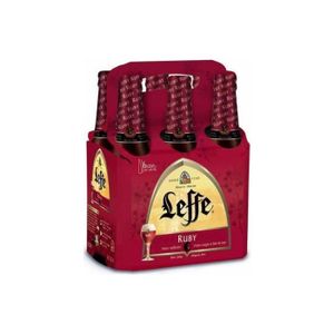 BIERE Leffe Bière ruby 5% 6 x 33 cl 5%vol.