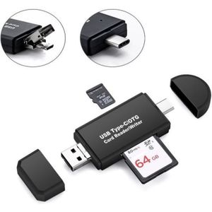 LECT. INTERNE DE CARTE Type C 3 en 1 Lecteur de Carte Mémoire USB SD / Mi
