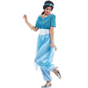 B&M Déguisement Robe de Aladdin Princesse Jasmine pour Enfants Filles -  Cosplay Costume De Carnaval d'halloween 9-10 ans : : Jeux et Jouets