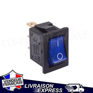 Interrupteur à Bascule ON/OFF SPST 6 Broches - 16A 250V - Vert