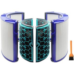 Vhbw Lot de 4x filtres remplacement pour Dyson 968708-04, 968708-05 pour  humidificateur, purificateur d'air - filtre HEPA, filtre à charbon actif