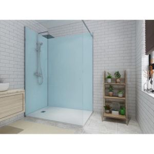 PAROIS DE DOUCHE - PORTE DE DOUCHE Panneaux muraux de douche bleu en aluminium avec p