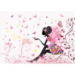 Sticker Mural Uxcell Motif Fleur De Prunier – Autocollant Décoratif 45x60cm (Brun/Rouge/Blanc)