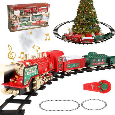 TRAIN ELECTRIQUE NOEL Enfant, Jeux De Train Télécommande, Locomotive A Vapeur... EUR 97,91