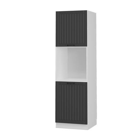 Meuble Pour Four Intégré Fame-Line 60 Cm - Chêne De Force Doré/Anthracite - À Monter Soi-même - 2
