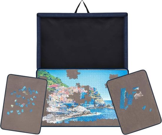 Tapis De Puzzle LOTMOFUN 1000 Pièces - 81x56cm - Plateaux De Tri & Housse Anti-Poussière