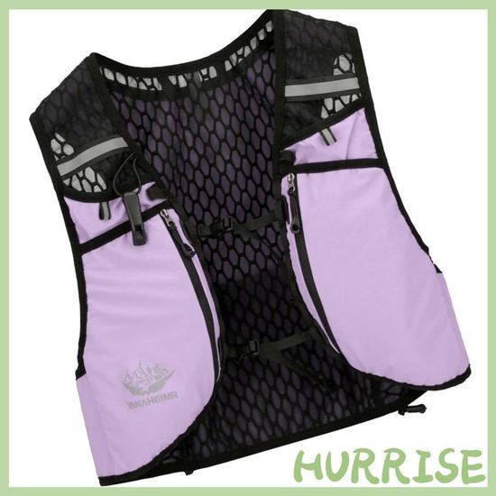 Gilet D'Hydratation Course à Pied Réfléchissant - Sac à Dos Léger Avec Poches Pour Hommes Et Femmes