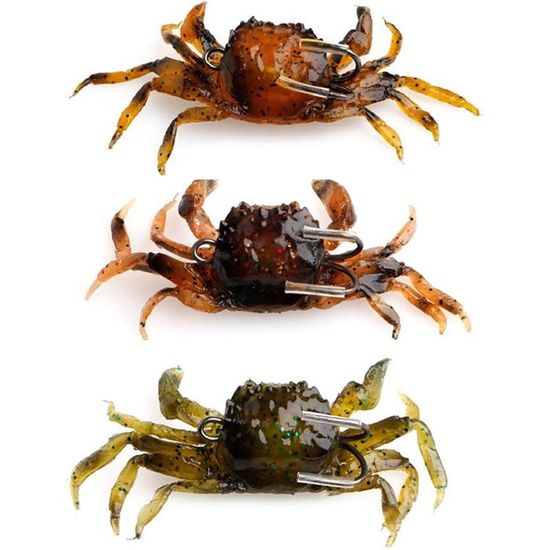 Amdohai 4 Pcs Leurres de Pêche Souples Appâts Artificiels
