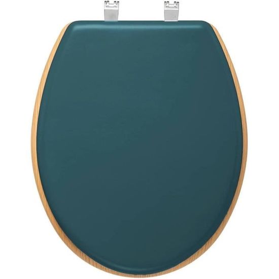 Abattant WC Design Moderne FIVE Simply Smart - 46cm, Couleur Pétrole, Fermeture Silencieuse