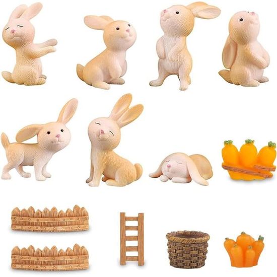Lot Collection 13 Figurines Nesquik Lapin Et Autres Figurines Publicité Kellogg's