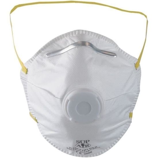 Lot de 10 de masques de protection anti poussières, aérosols solides et liquides non toxiques