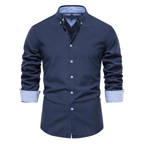 Chemise Homme Imprimé Slim Fit Manches Courtes Chemise Stretch Sans