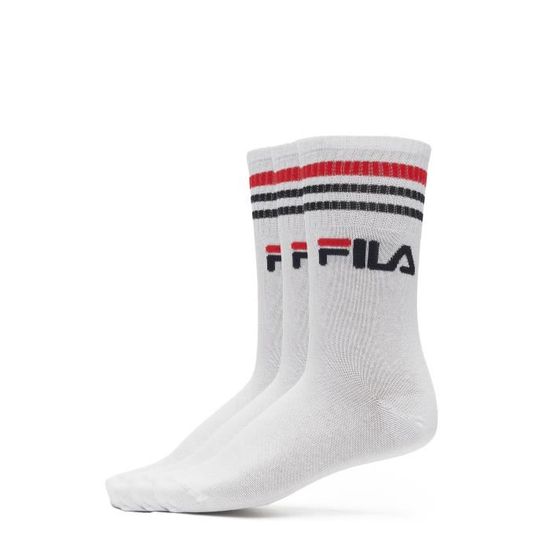 FILA Femme Sous vetements Maillots Chaussettes Street 3 Pack Blanc 732026 Cdiscount Pret a Porter