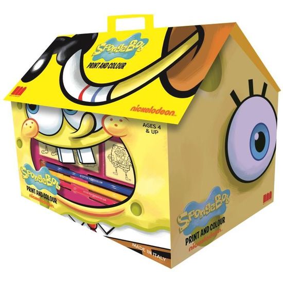 Maison Coloriage Bob L Eponge Achat Vente Ardoise Enfant Cdiscount