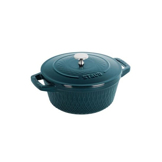 Cocotte 20 cm, Ronde, Cerise, Fonte, Staub - Arts de la table