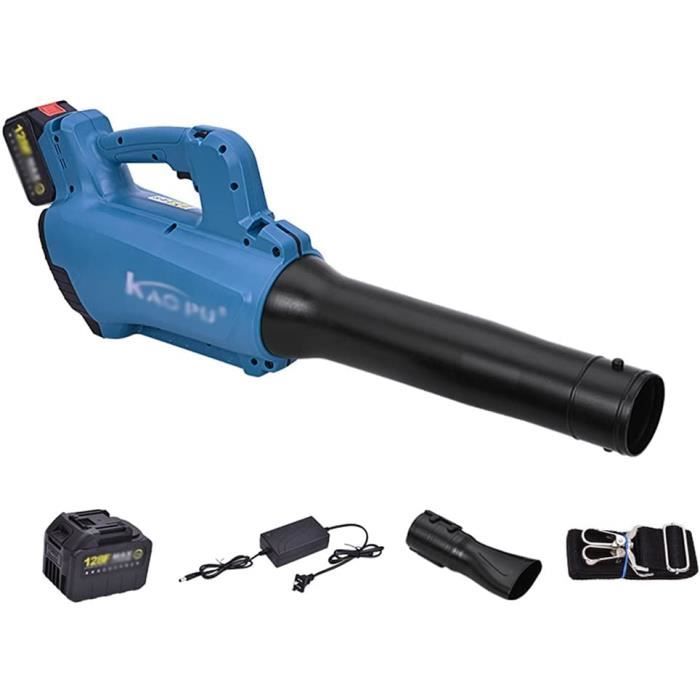 Souffleur De Feuilles Sans Fil Compatible Dewalt 20V - Vitesse Air Jusqu'à 300 Km/h - 6 Vitesses - Léger Avec Sangle
