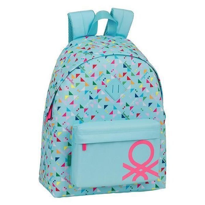 Cartable Benetton Picchi Bleu clair Mimetic Cdiscount Bagagerie Maroquinerie