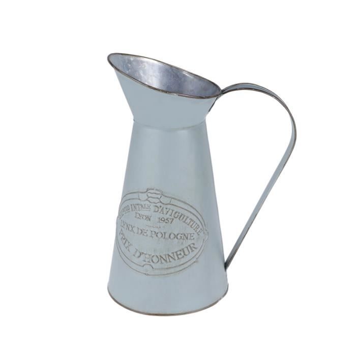1 Pc Pichet En Métal De Fer Style Rustique Chic Shabby Portable Vase À Fleurs Pour La Décoration Mariage Maison VASE - SOLIFLORE