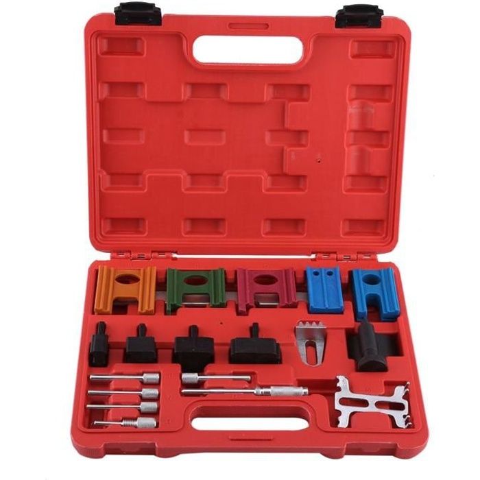 Kit universel moteur courroie de distribution chaîne arbre à cames volant outil de verrouillage 19pcs