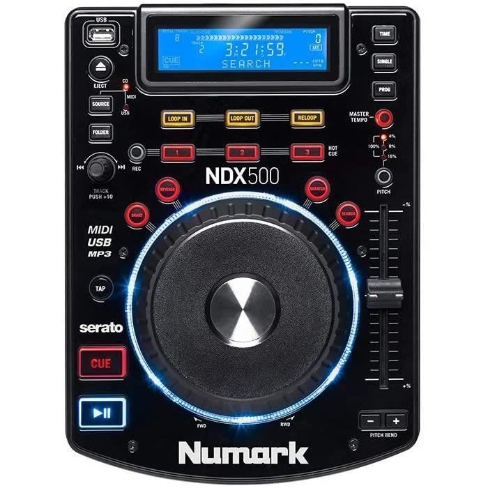 Platines CD Numark NDX500 - Platine Multimédia USB-CD et Contrôleur de Logiciel avec Jog Wheels Tactiles, Interface Audi 19247