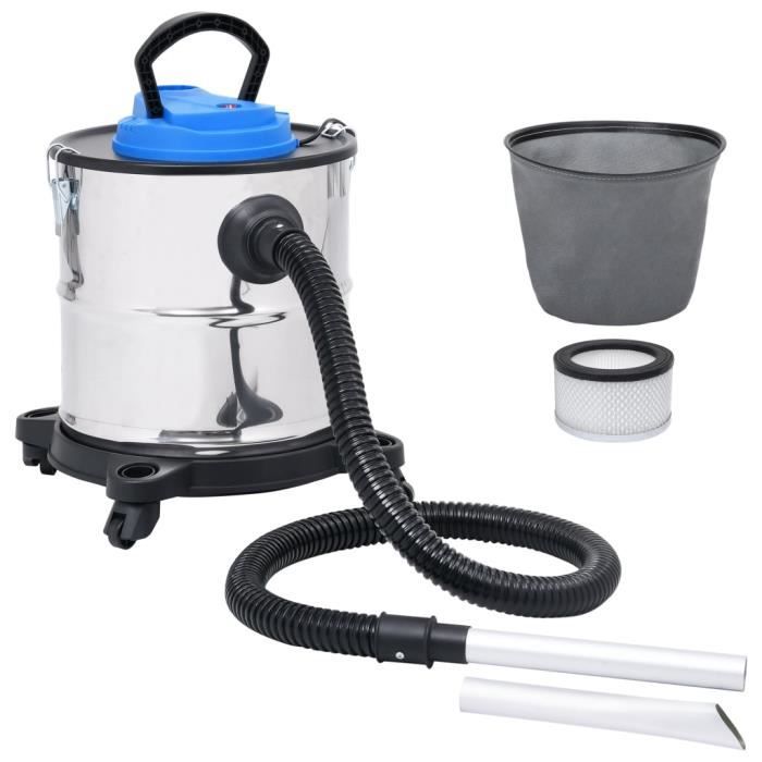 Aspirateur à cendres et filtre HEPA 1200W 20 L Acier inoxydable HB012