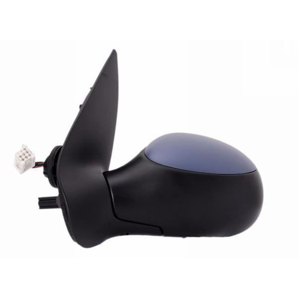 RETROVISEUR PEUGEOT 206 GAUCHE CONDUCTEUR ELECTRIQUE / DEGIVRANT / SONDE DE TEMPERATURE / COQUE