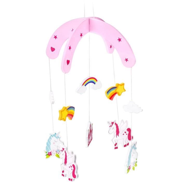 Mobile pour enfant de Mousehouse Gifts - thème licorne - chambre-salle de jeux