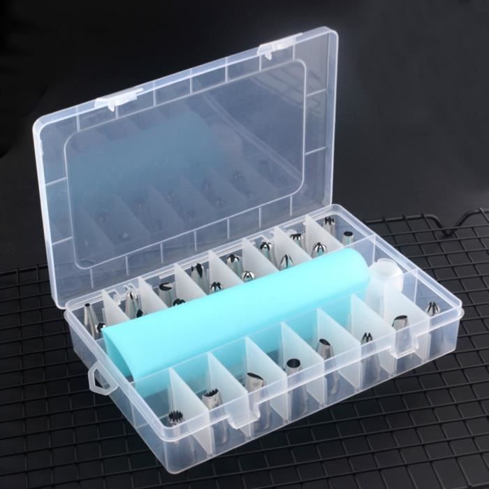 Moule De Décoration De Gâteau, 24 Pcs Douilles Pâtisserie À Douille Patisserie DIY Kits Pour Décoration De Gâteaux Crème