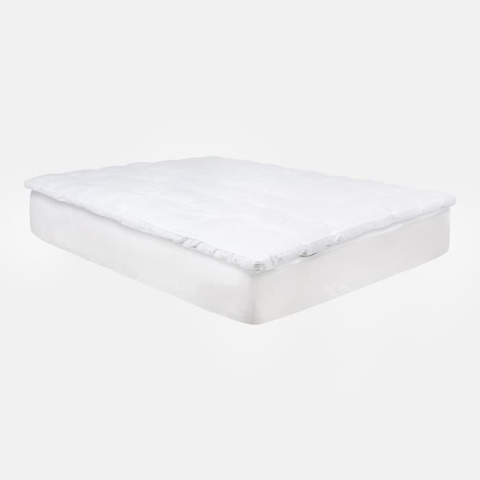 Surmatelas Confort Plus en fibres hypoallergéniques de 8 cm - 180x200 cm