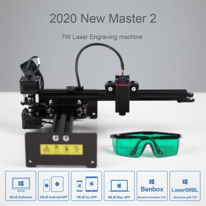 Machine de gravure laser d'application mobile 2020-NEJE Master 2 (7W)