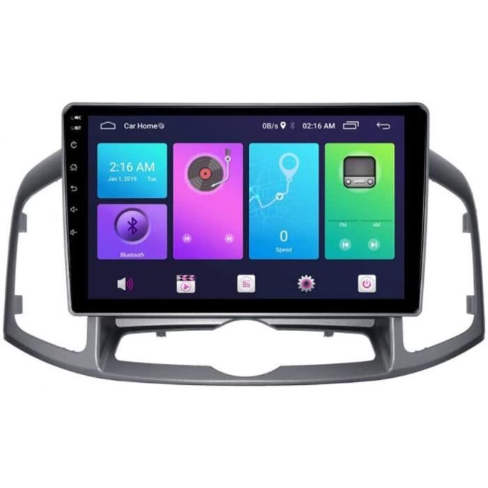AUTORADIO Autoradio Stéréo Androidd 9.0 Lecteur MP5 Navigateur pour Chevrolet Captiva 2012-2016, GPS 2.5D É96