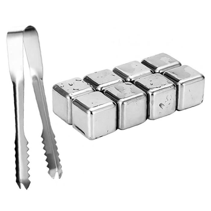 YepYes Cubes de glace Glaçons en acier inoxydable pour boissons et refroidissement physique et compresse froide pour le sport