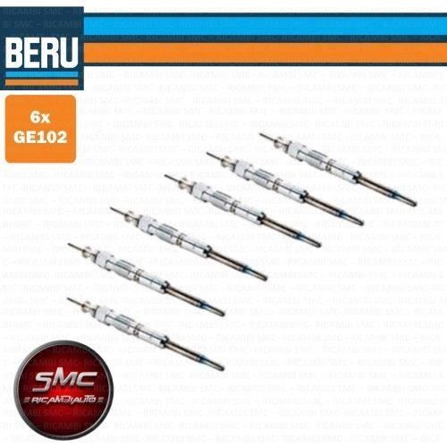 BOUGIE DE PRÉCHAUFFAGE BERU GE102x6 BMW E81 E46 E90 E91 E60 E61 X3 X5 X6