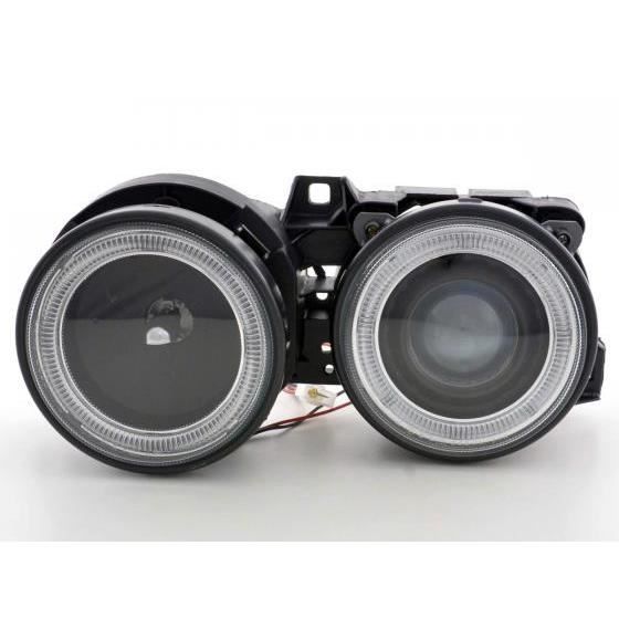 Phares Angel Eyes set pour BMW Série 3 E30, noir