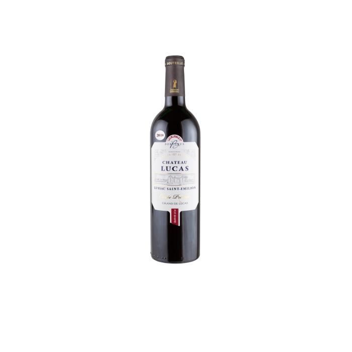 Grand de Lucas - AOC Lussac Saint-Emilion 2018 - Grand Vin Rouge de Bordeaux - Château Lucas Cuvée Prestige -75 cl