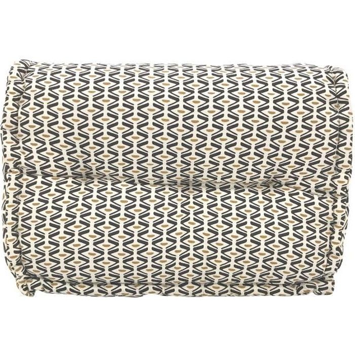 COTTON WOOD Dossiers cale-reins - Coton - Imprimé Africa Bohème - 60xH45x22/11 cm